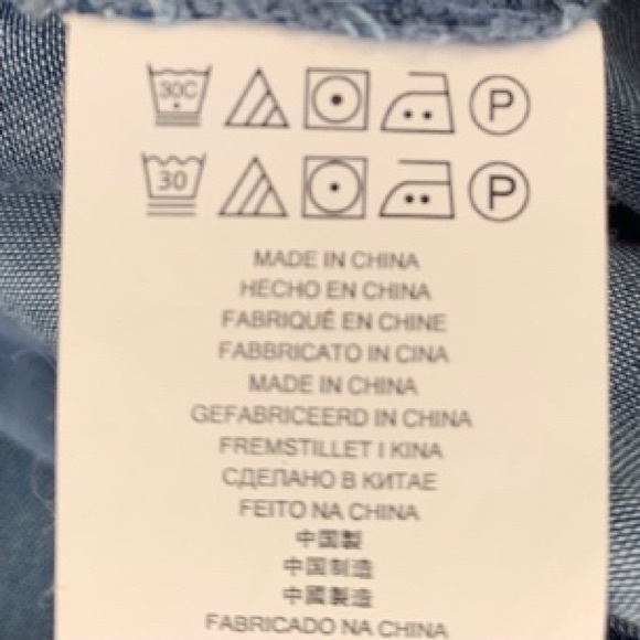 Michael Kors denim tunic with gold chain lacing - Picture 15 of 17